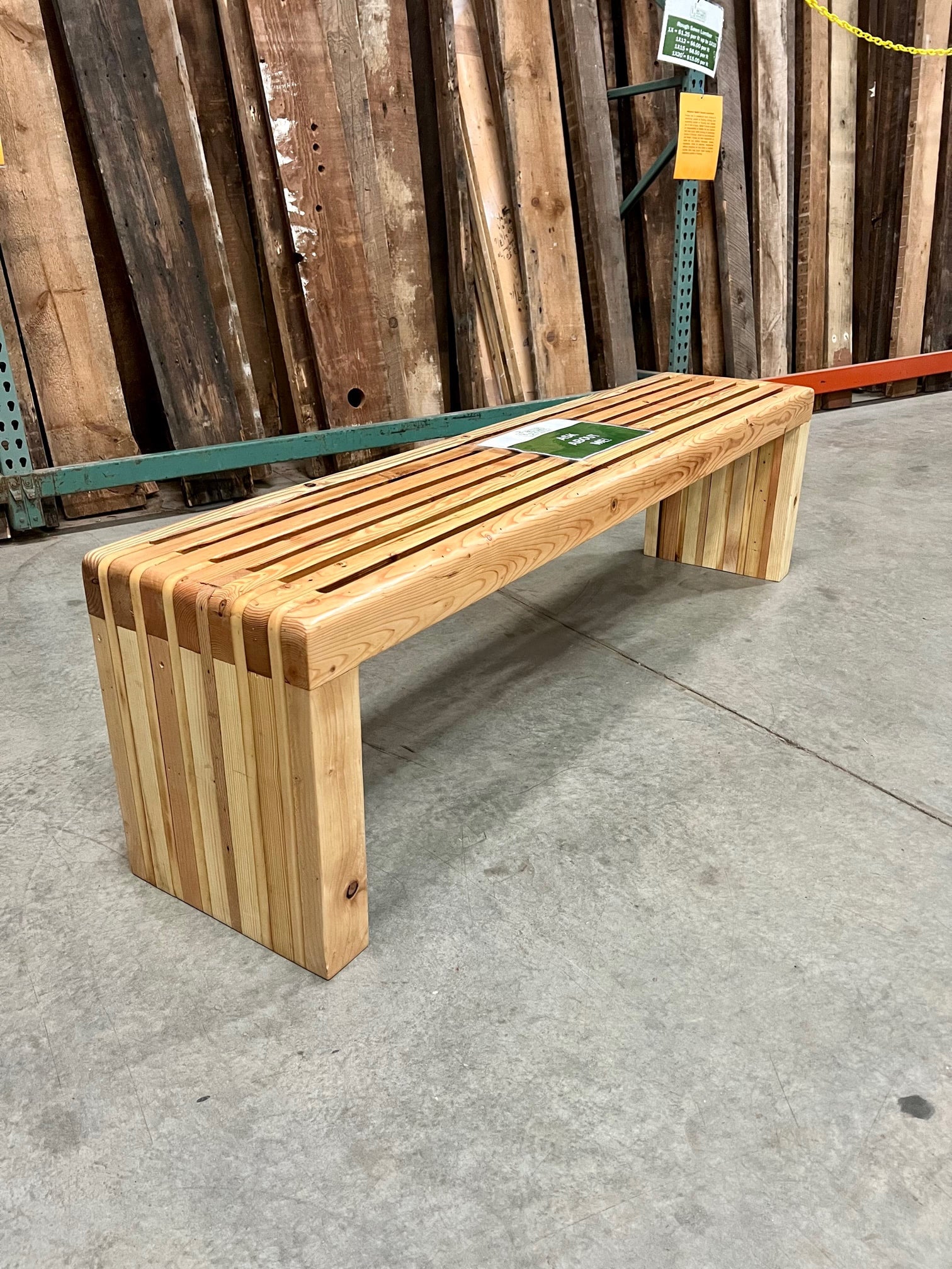 Exterior wood bench hot sale